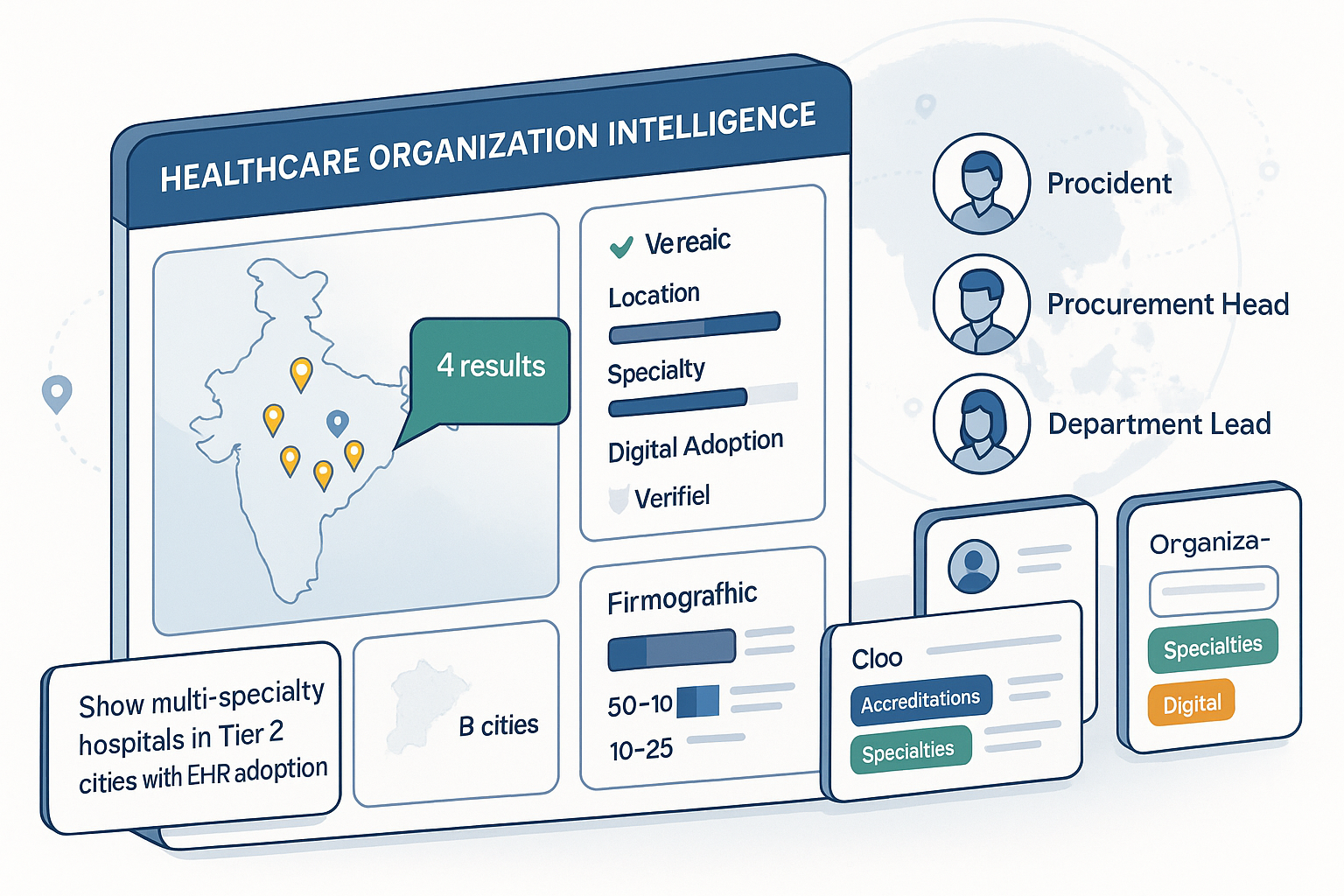 Healthcare Organization Intelligence illustration