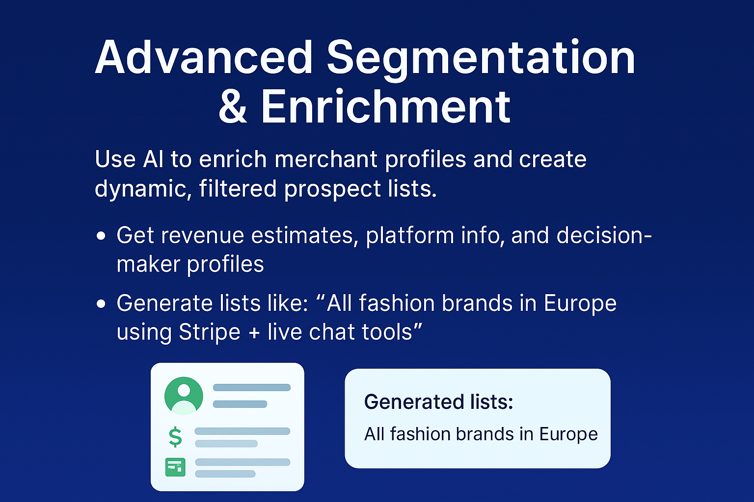 Advanced Segmentation & Enrichment illustration